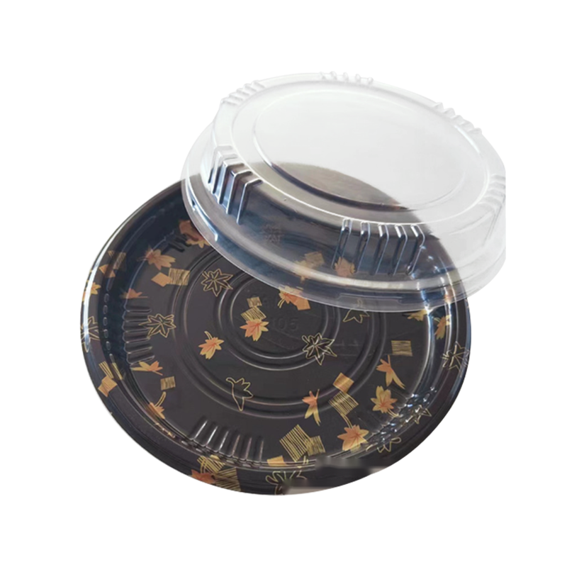 طبق ساندويتش دائري مع غطاء